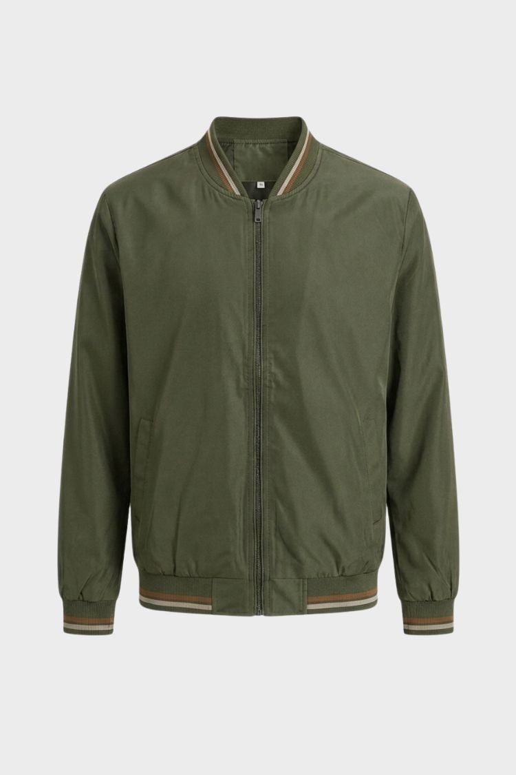 Blouson bomber léger pour homme | Veste décontractée zippée