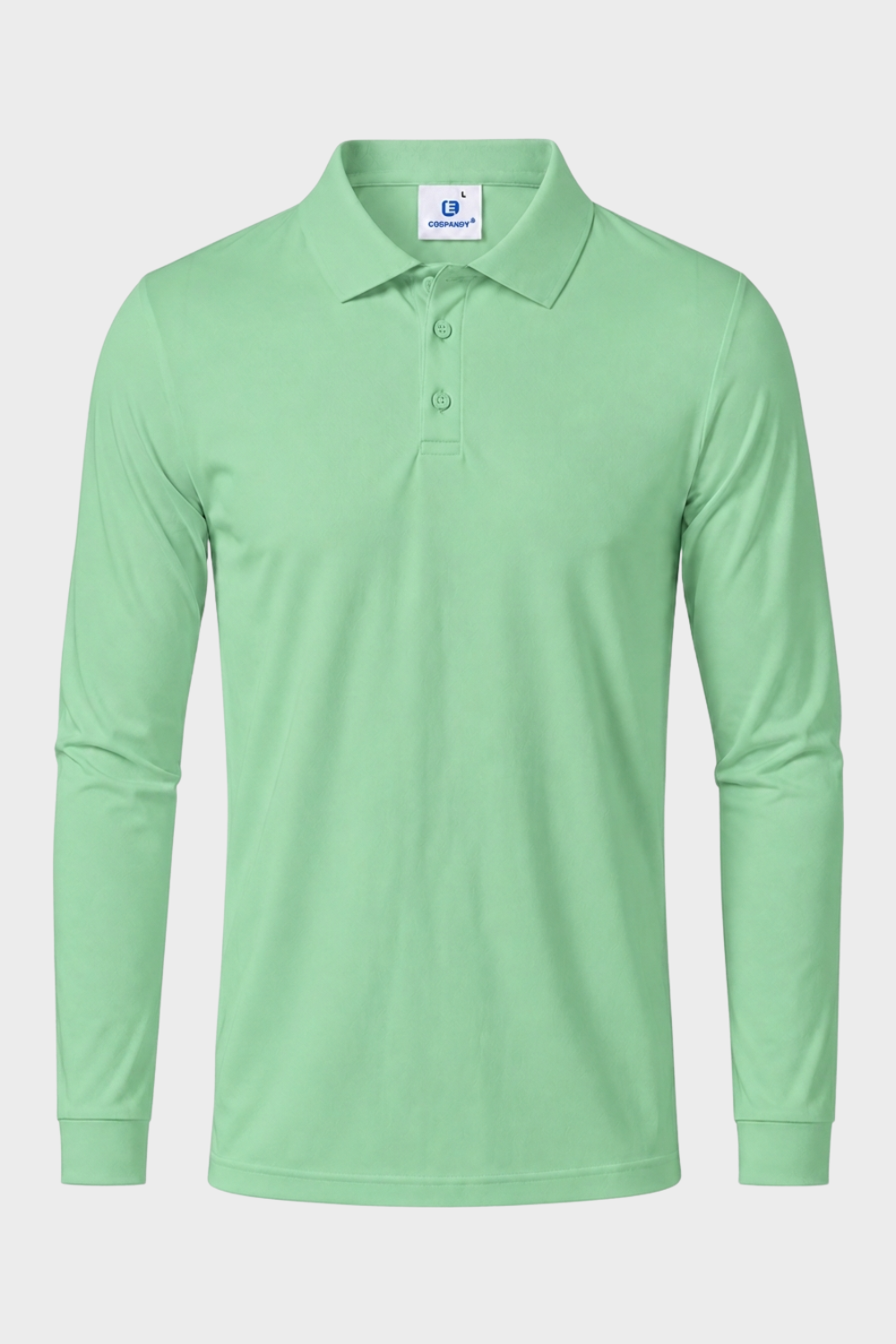 Men's Long Sleeve Polo Shirt | Casual Cotton Blend