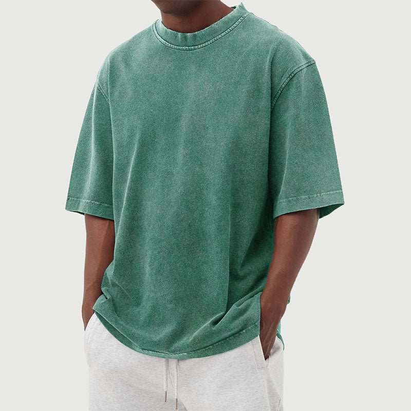 Oversized Crew Neck T-Shirt with Dropped Shoulder