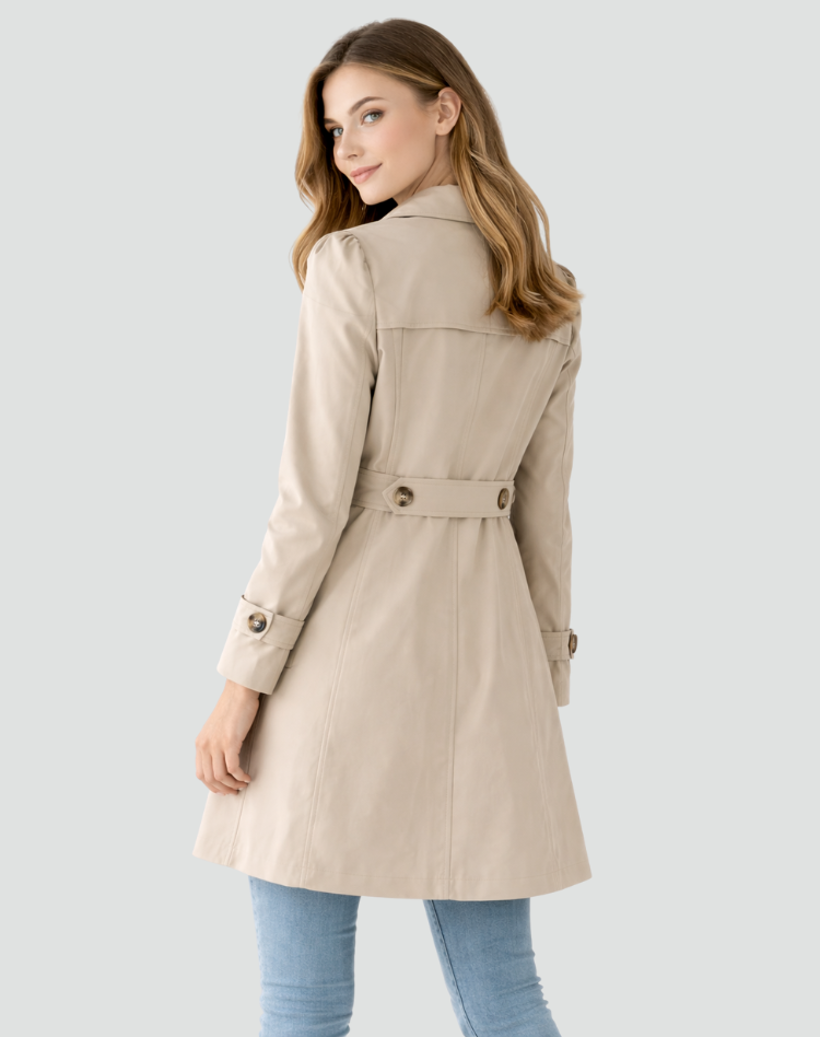 Trench-coat léger pour femme | Veste à revers classique