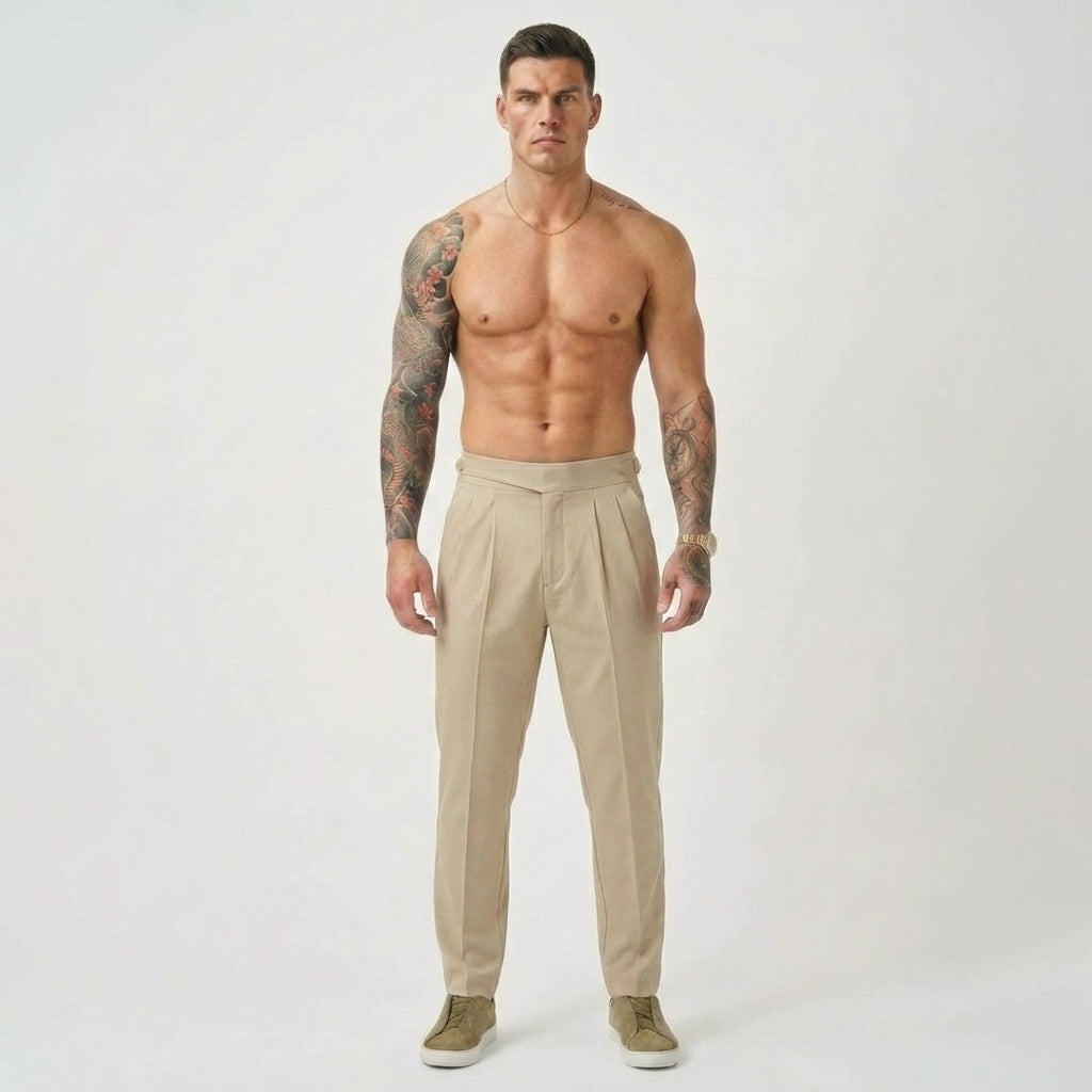 Men’s Pleated Tailored Trousers