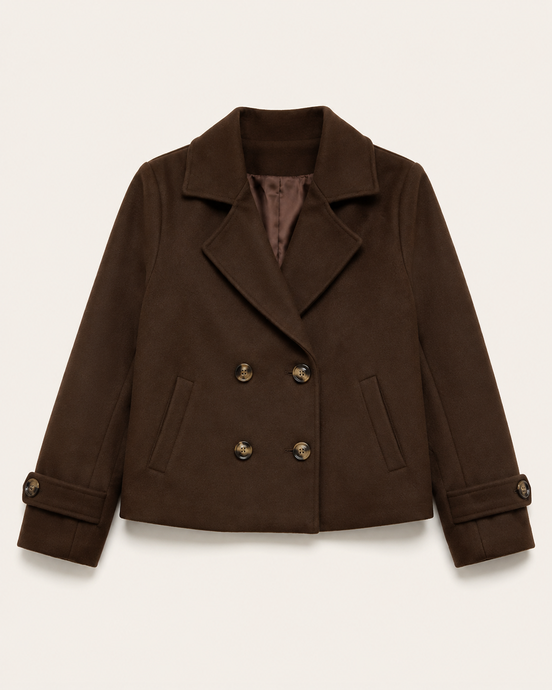 Women's Double Breasted Short Coat