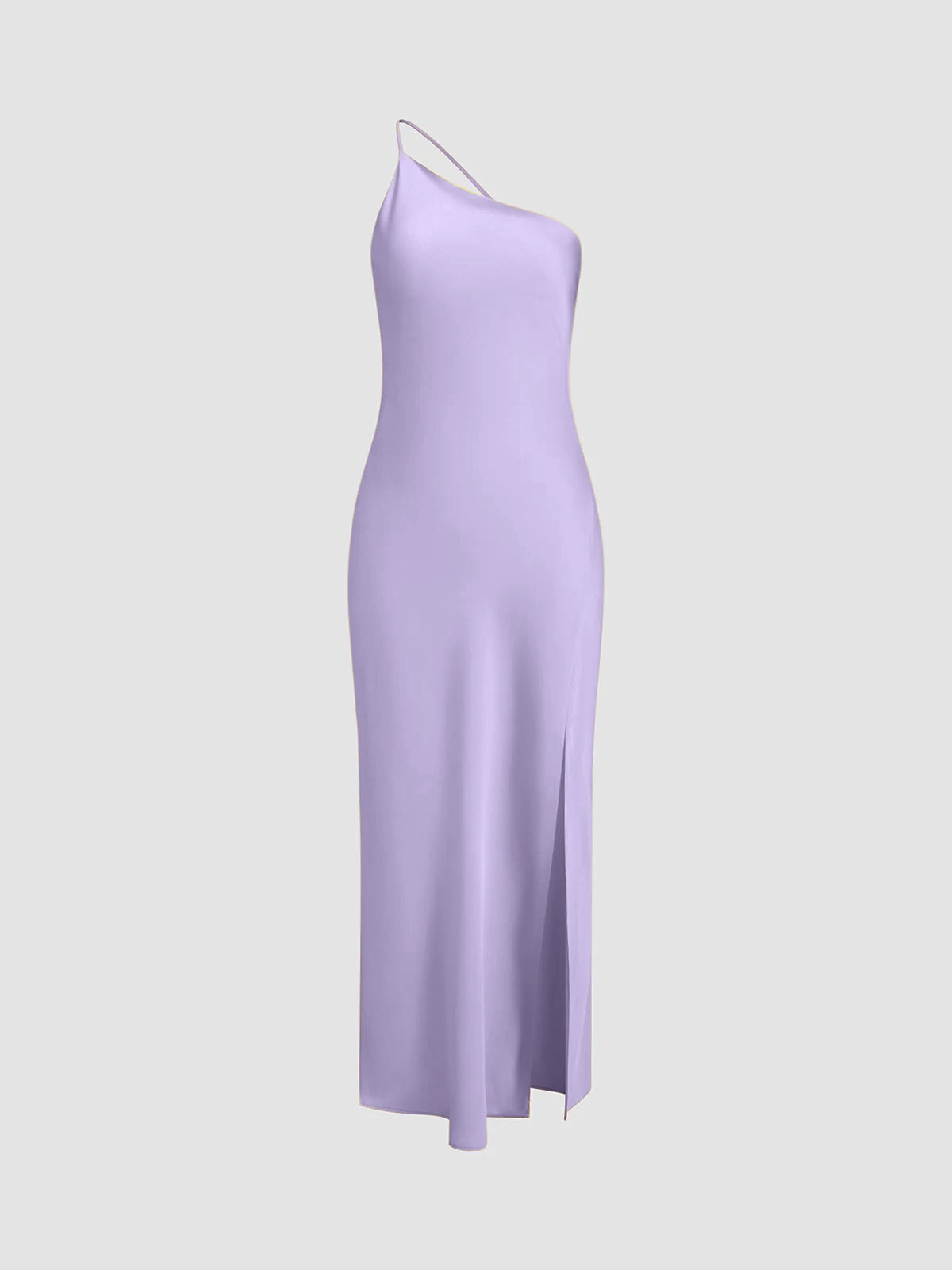 Satin Slip Maxi Dress with Cowl Back and Thin Straps