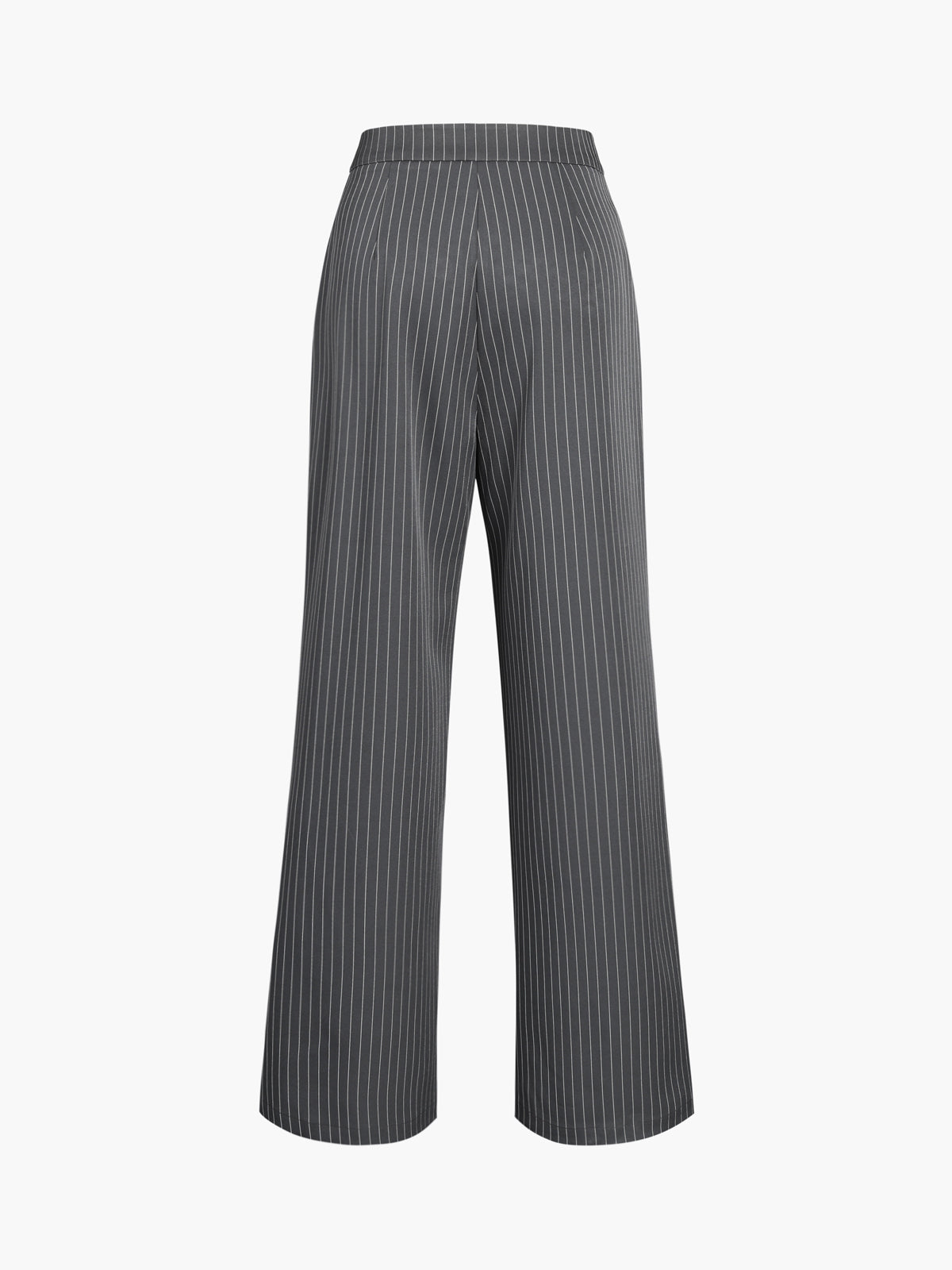 Women's High-Waisted Pinstripe Wide-Leg Pants