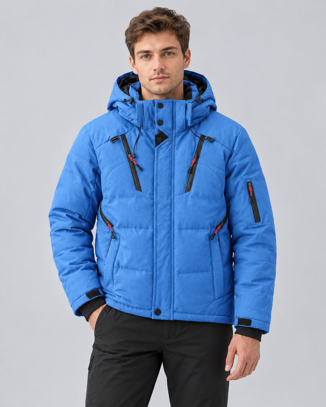 Men's Insulated Puffer Jacket with Hood