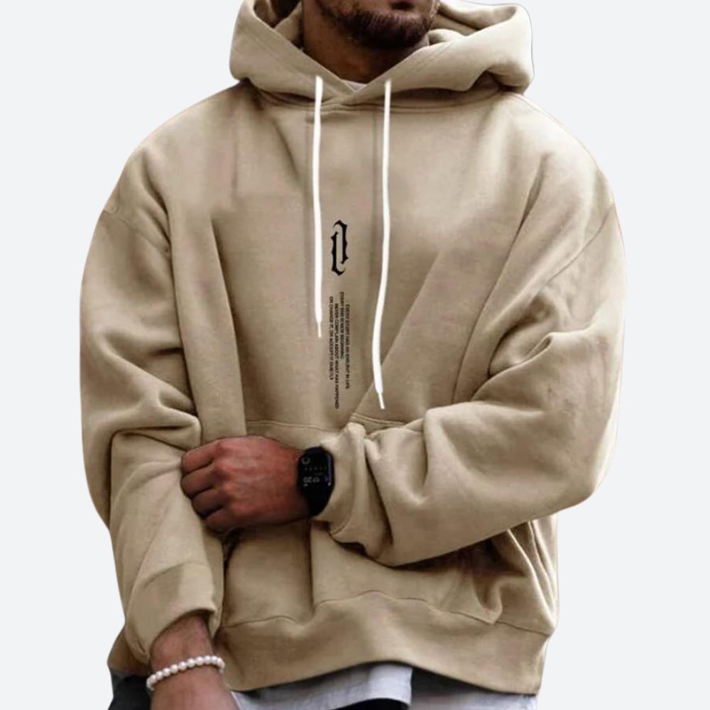 Men's Oversized Hoodie | Relaxed Graphic Pullover Sweatshirt