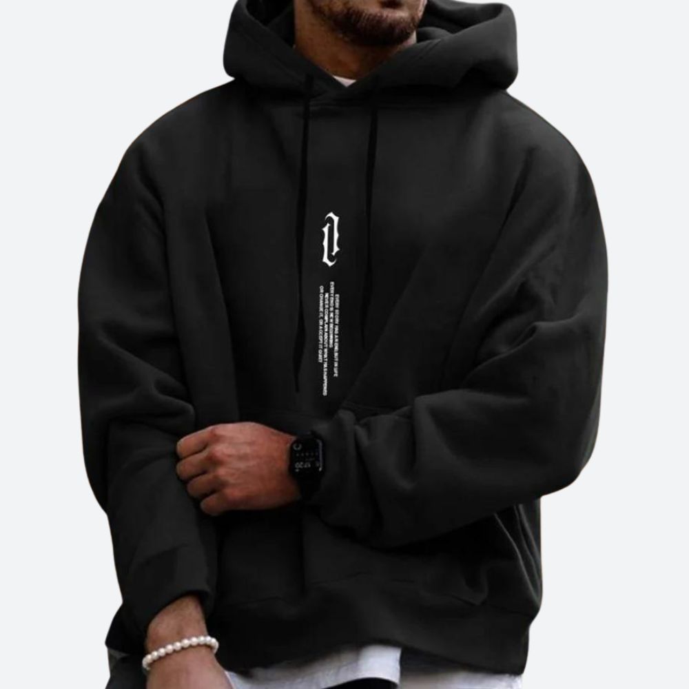 Men's Oversized Hoodie | Relaxed Graphic Pullover Sweatshirt