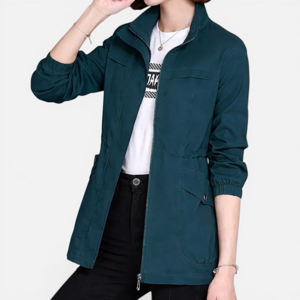 Women's Lightweight Zip-Up Utility Jacket