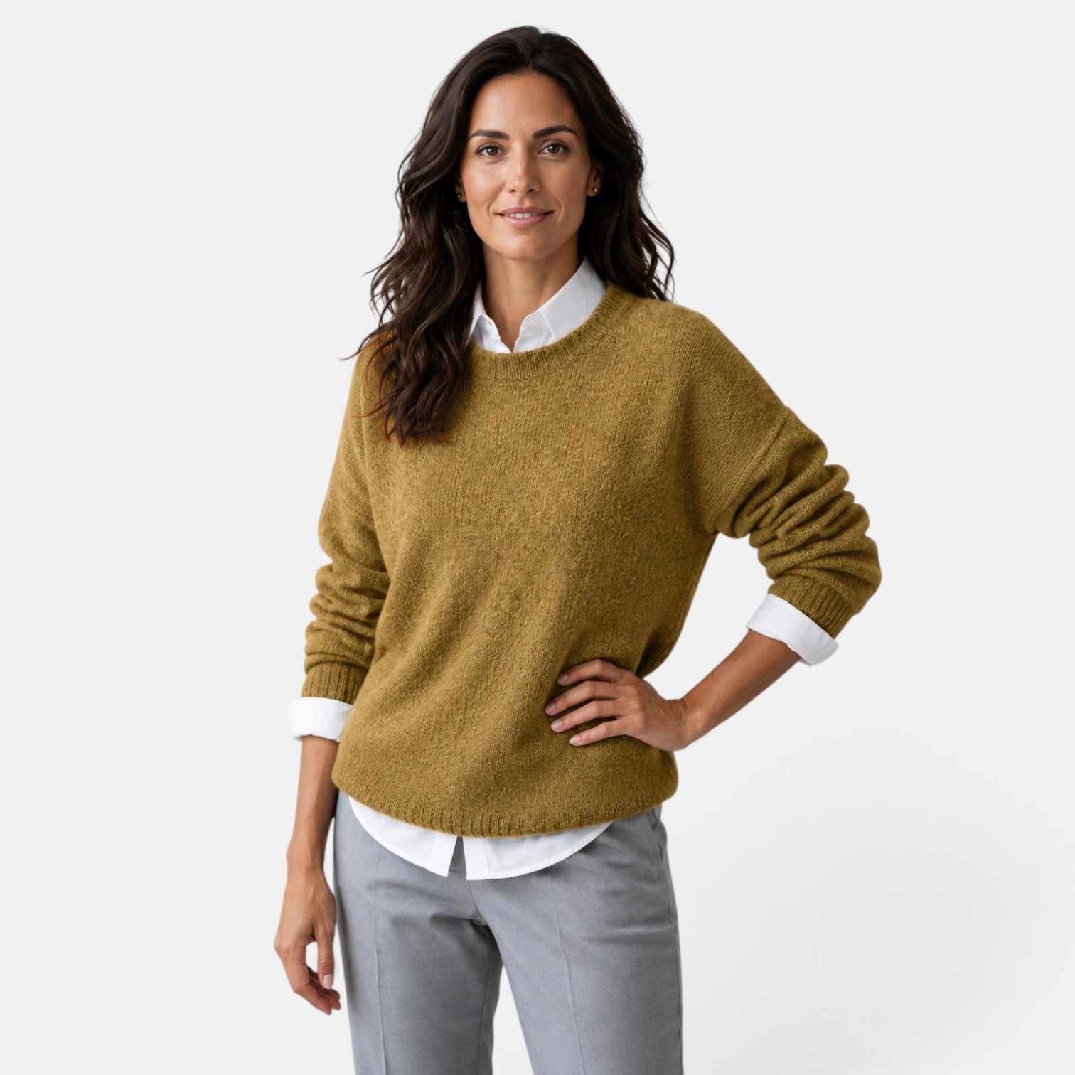 Women’s Relaxed Soft Knit Crew Neck Jumper