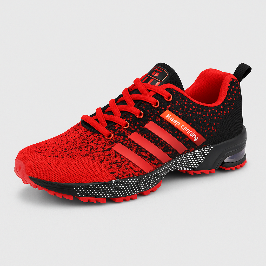 Men's Mesh Running Trainers with Reflective Stripes