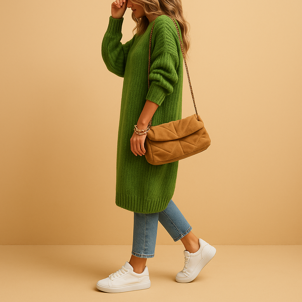 Women’s Longline Open Front Knit Cardigan