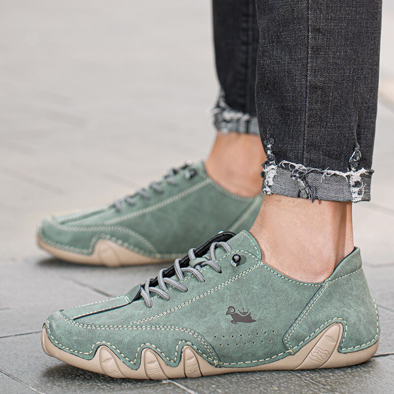 Men's Barefoot Leather Walking Trainers