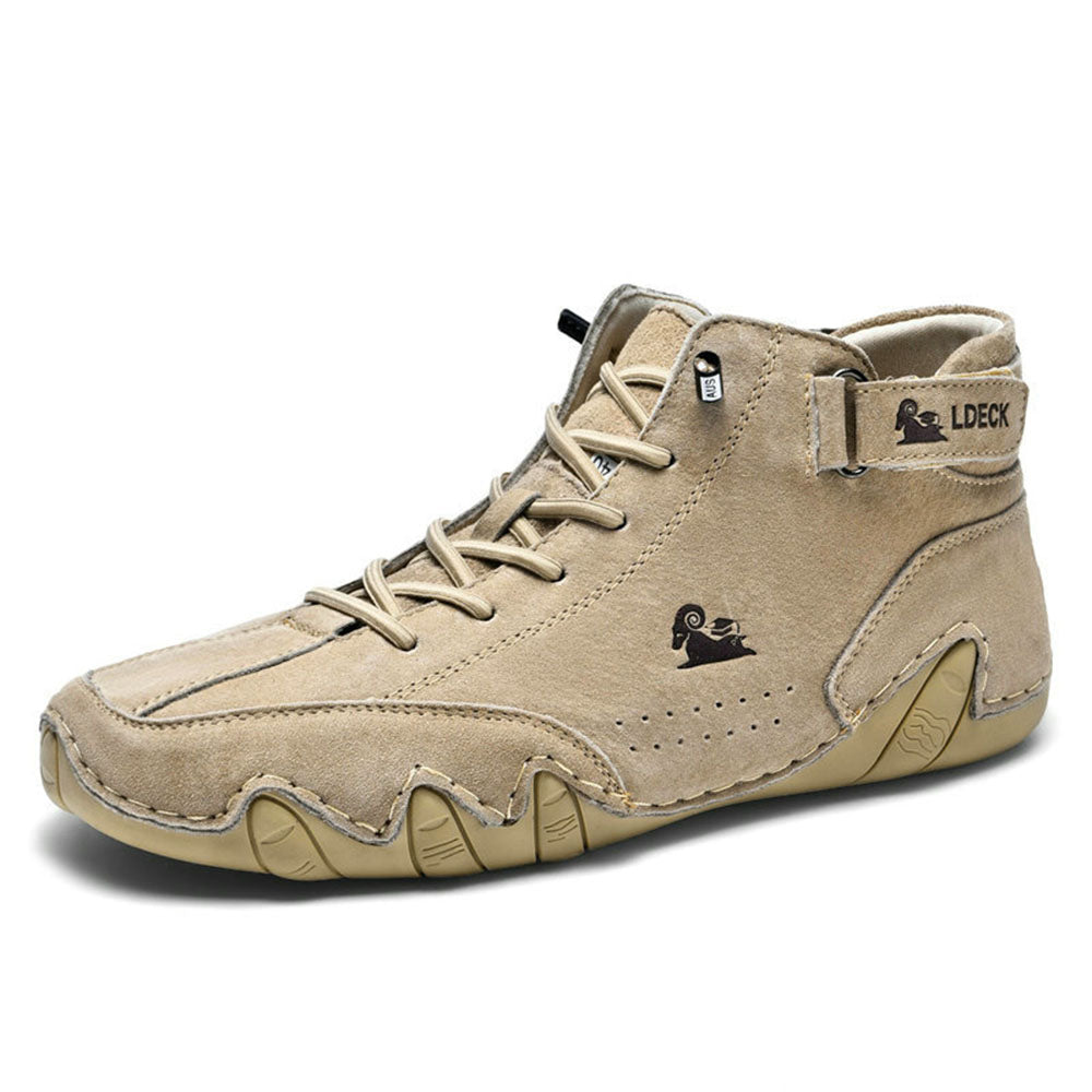 Men's Suede-Effect High Top Walking Shoes