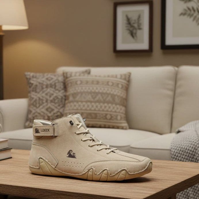 Men's Suede-Effect High Top Walking Shoes
