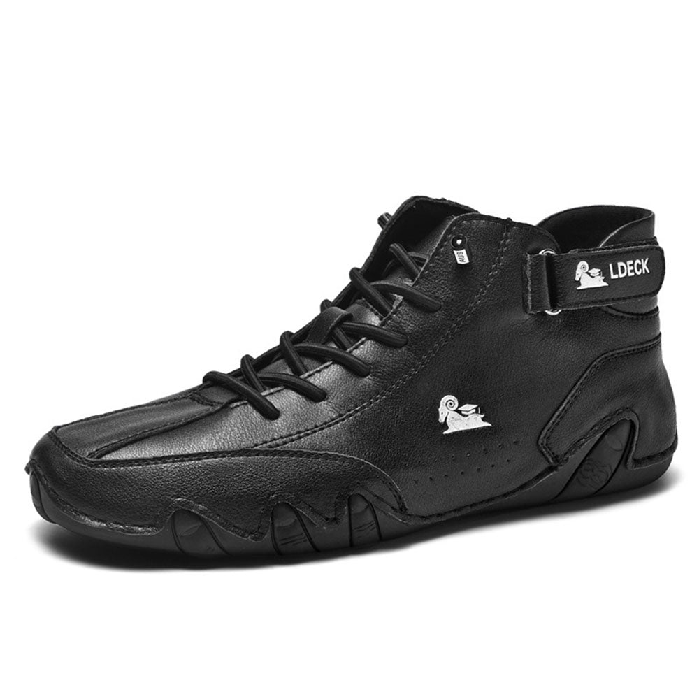 Men's Suede-Effect High Top Walking Shoes
