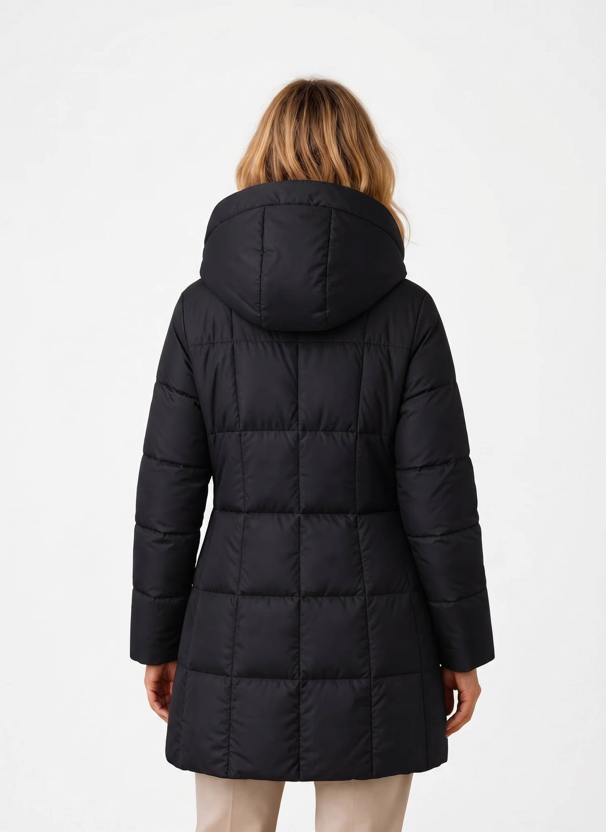 Women's Long Puffer Vest | Hooded Insulated Winter Coat