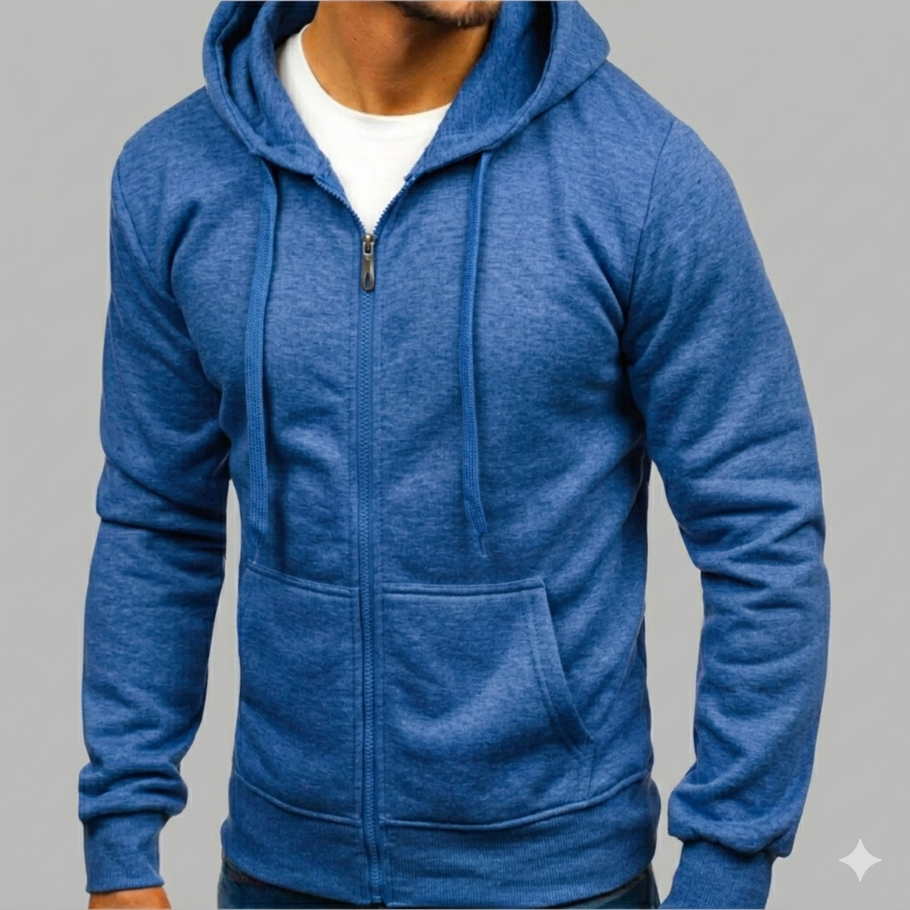 Men's Zip Up Sweatshirt | Lightweight Everyday Hoodie