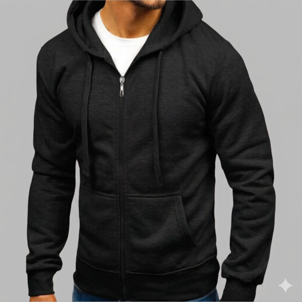 Men's Zip Up Sweatshirt | Lightweight Everyday Hoodie