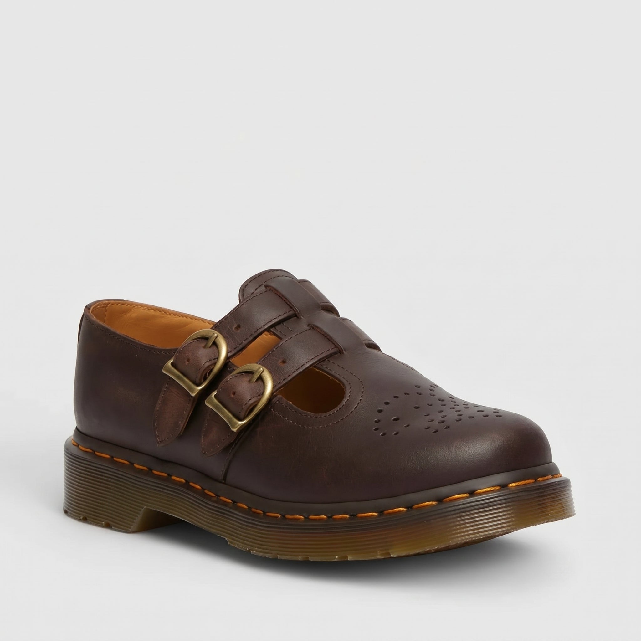 Chaussures T-bar femme à double boucle