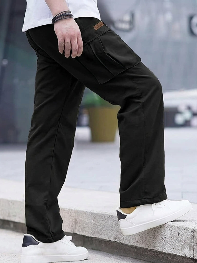 Men's Cargo Jogger Pants | Stretch Drawstring Sweatpants