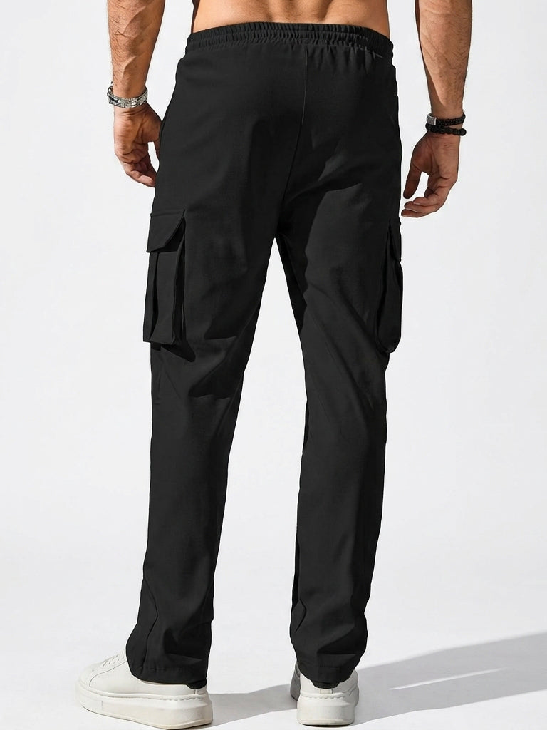Men's Cargo Jogger Pants | Stretch Drawstring Sweatpants
