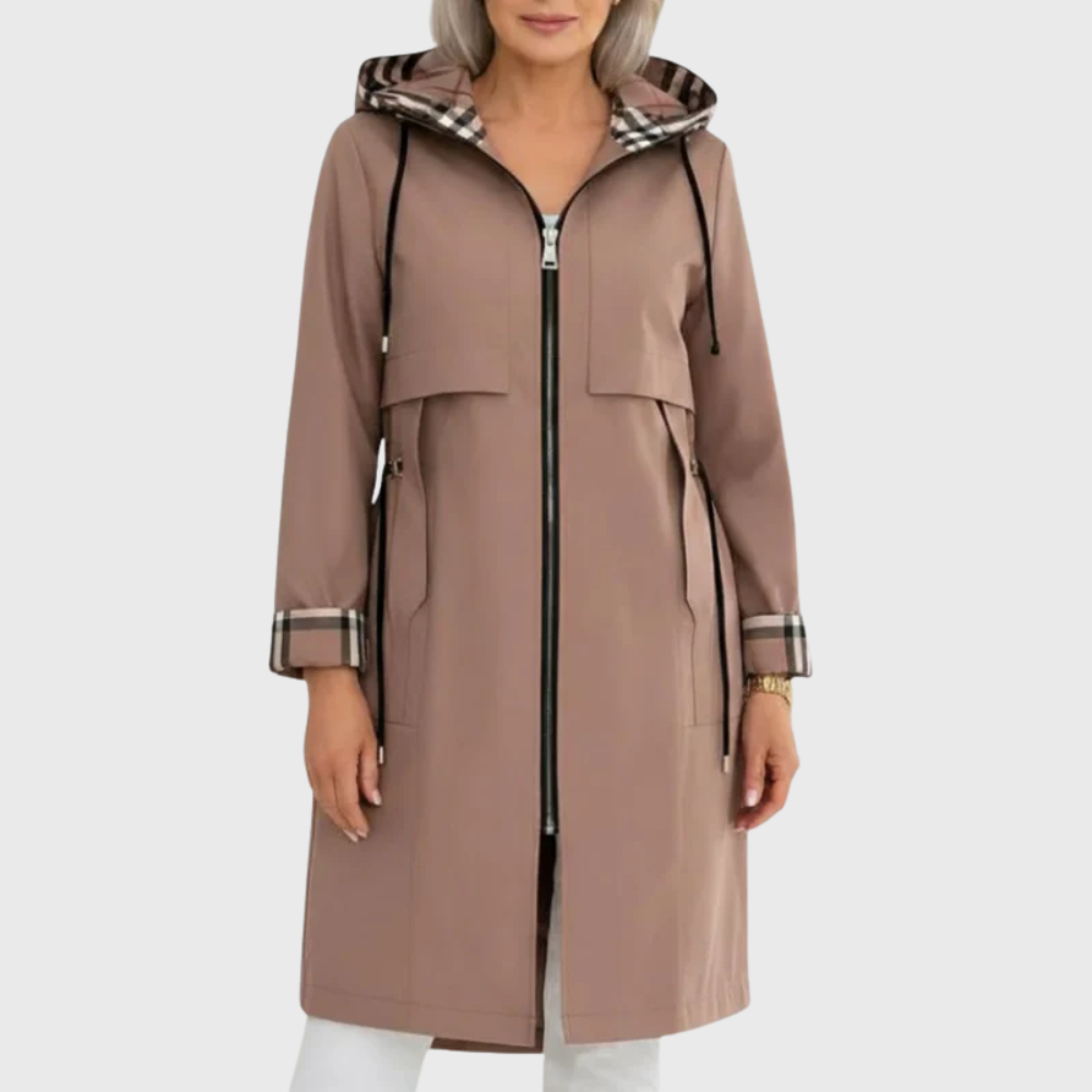 Veste de pluie légère et ceinturée pour femme