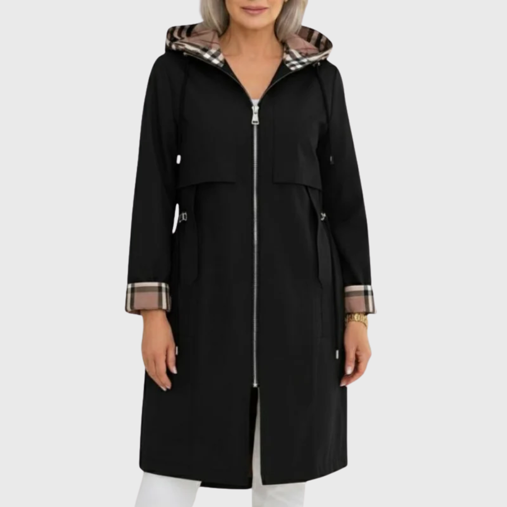 Veste de pluie légère et ceinturée pour femme