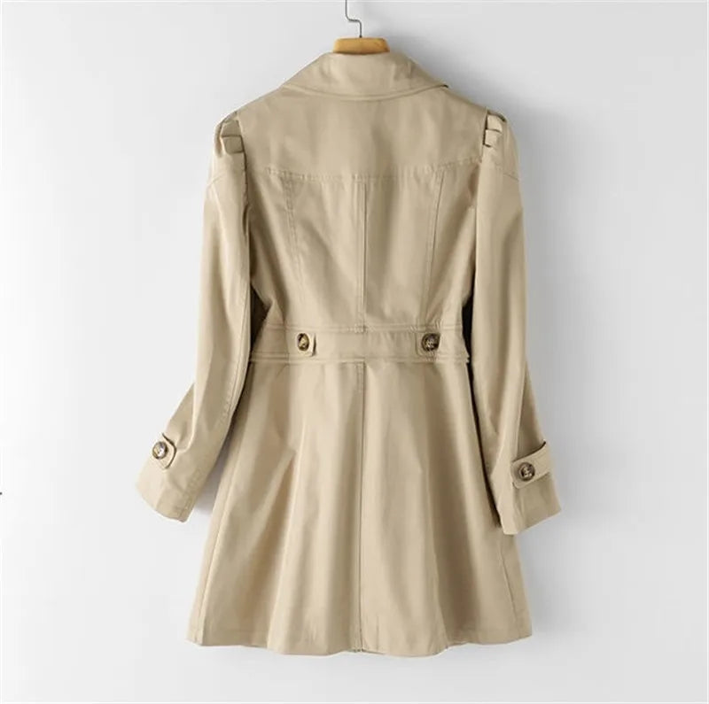 Women’s Tailored Longline Single-Breasted Trench Coat