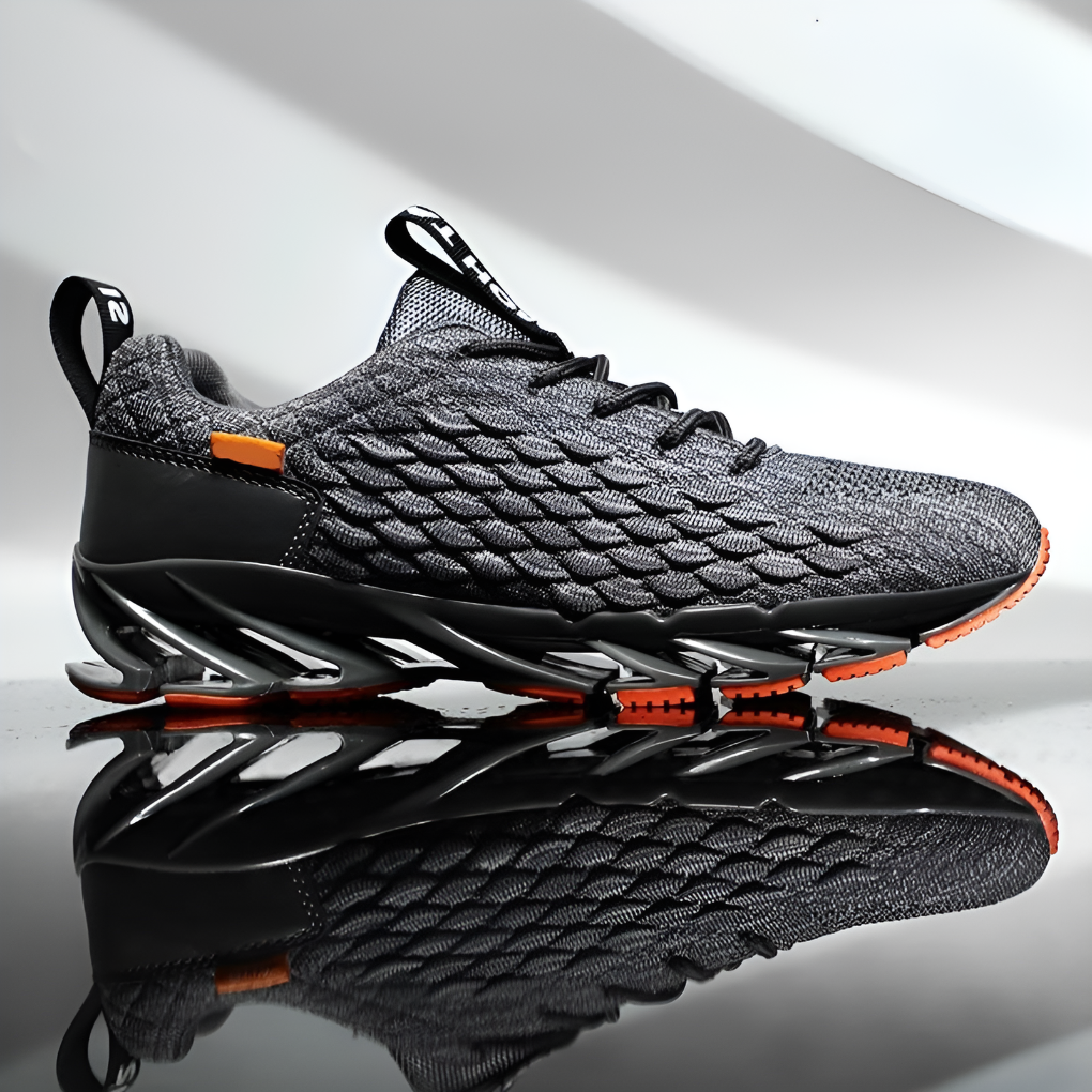 Chaussures de course pour homme en mesh avec semelle amortissante
