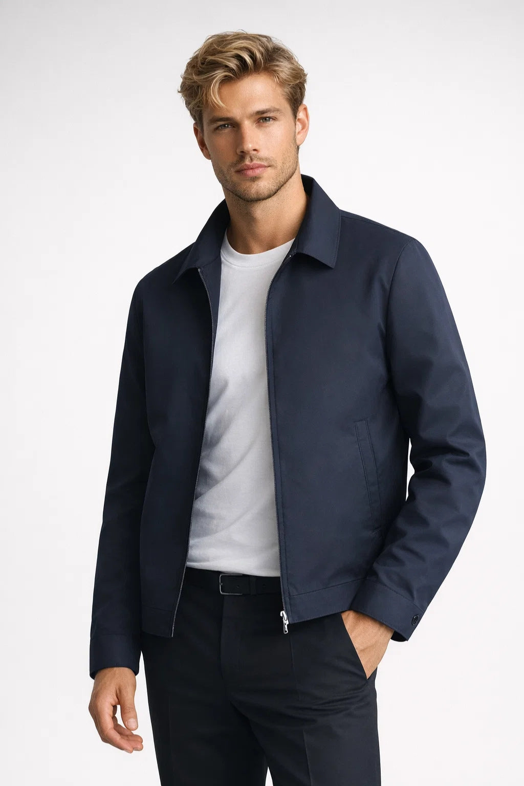 Men's Zip Front Harrington Jacket