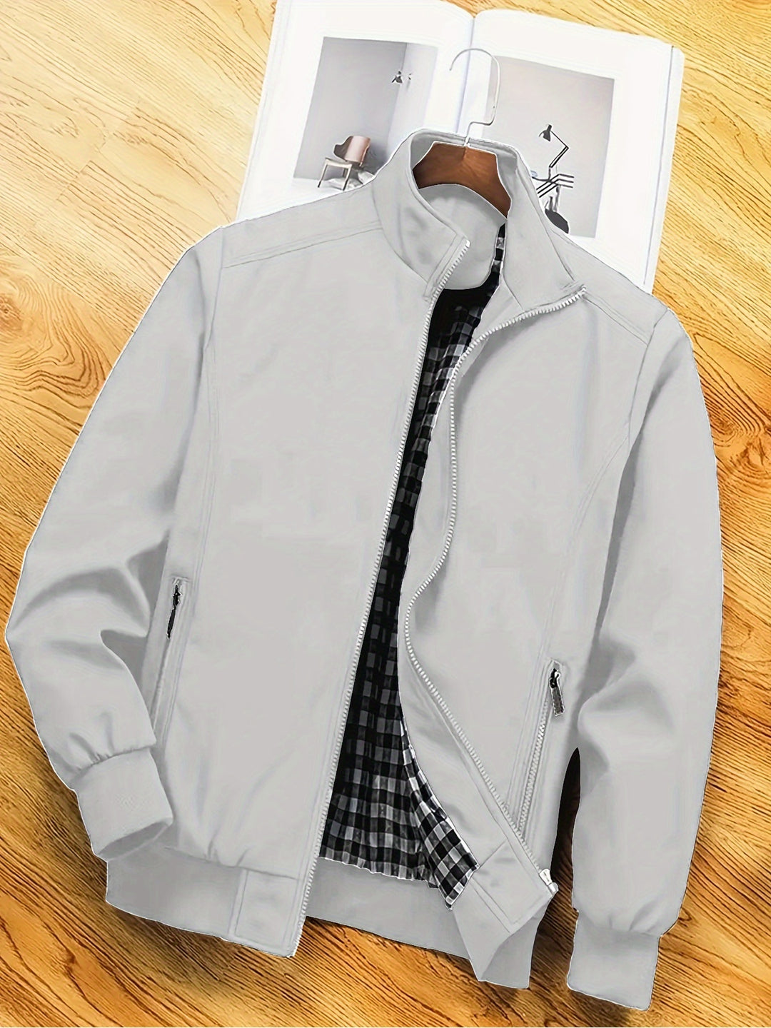 Men's Lightweight Zip-Up Casual Jacket