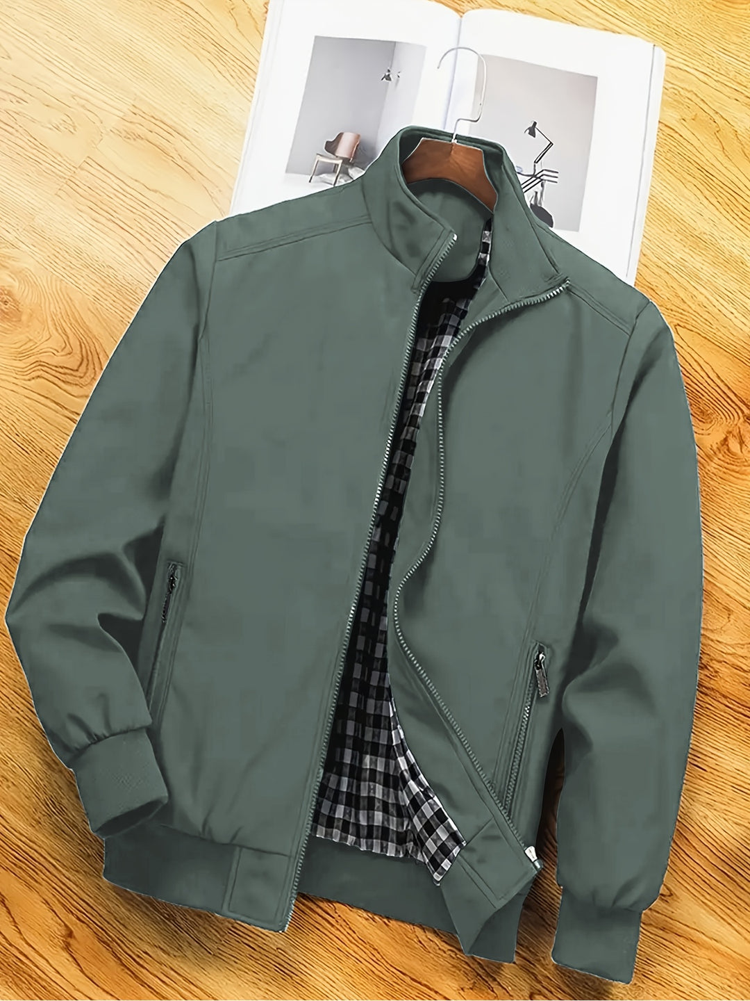 Men's Lightweight Zip-Up Casual Jacket