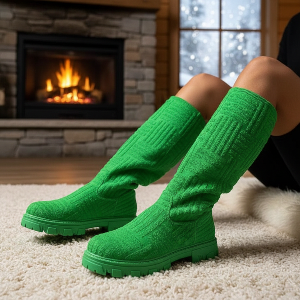 Bottes d'hiver pour femme doublées en fausse fourrure | Bottes de neige chaudes à la cheville