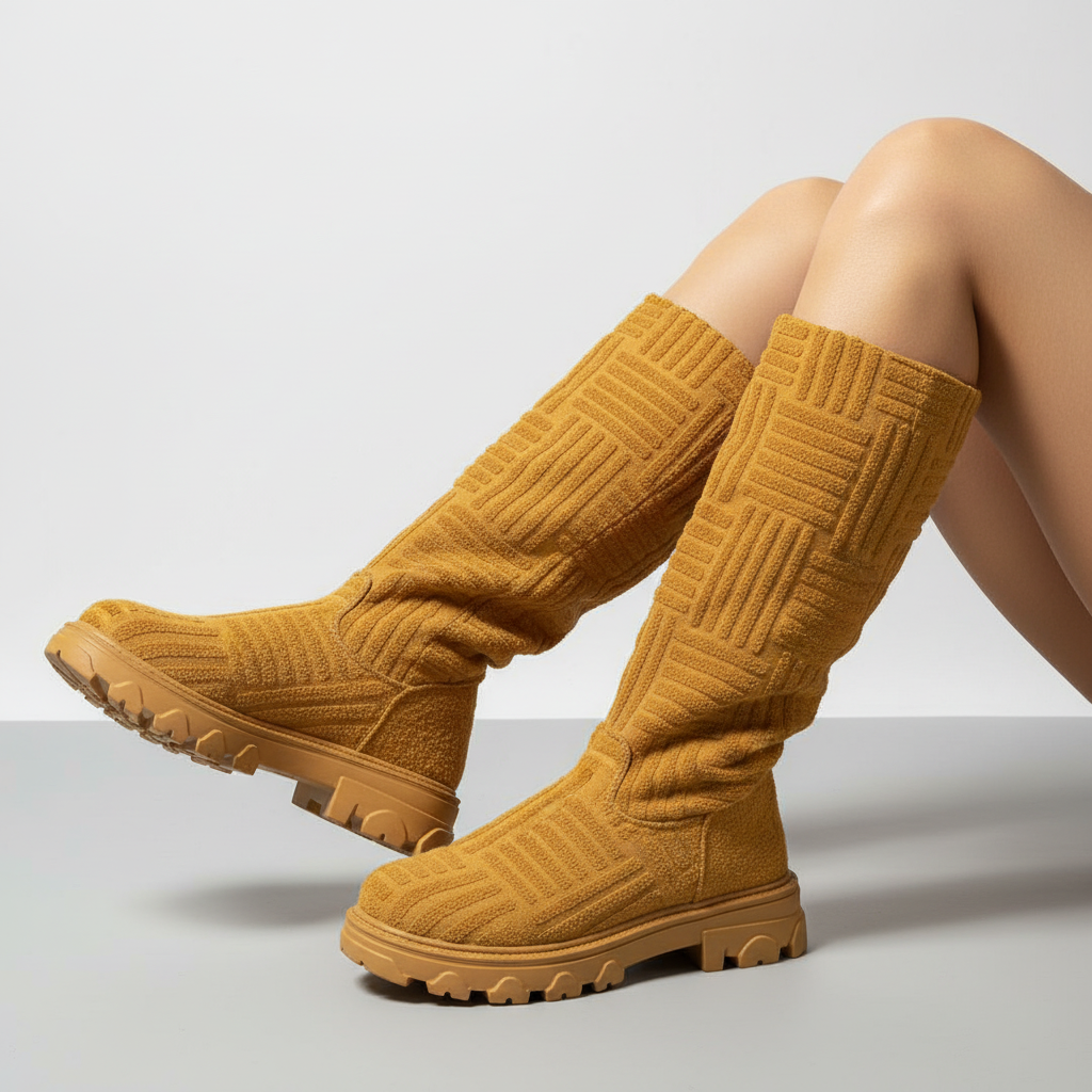 Bottes d'hiver pour femme doublées en fausse fourrure | Bottes de neige chaudes à la cheville