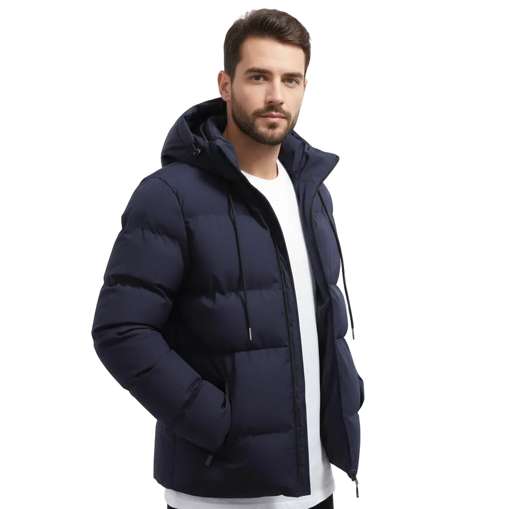 Doudoune à capuche pour homme