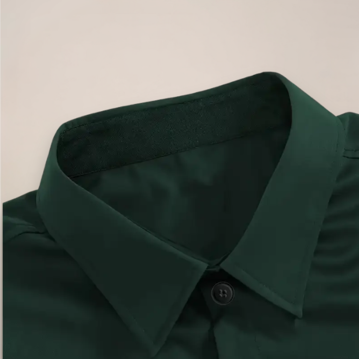Slim Fit Long-Sleeve Shirt with Spread Collar