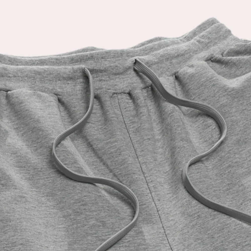Joggers pour homme à jambe droite avec cordon de serrage