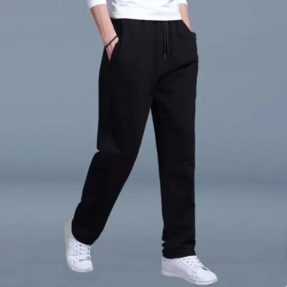 Joggers pour homme à jambe droite avec cordon de serrage