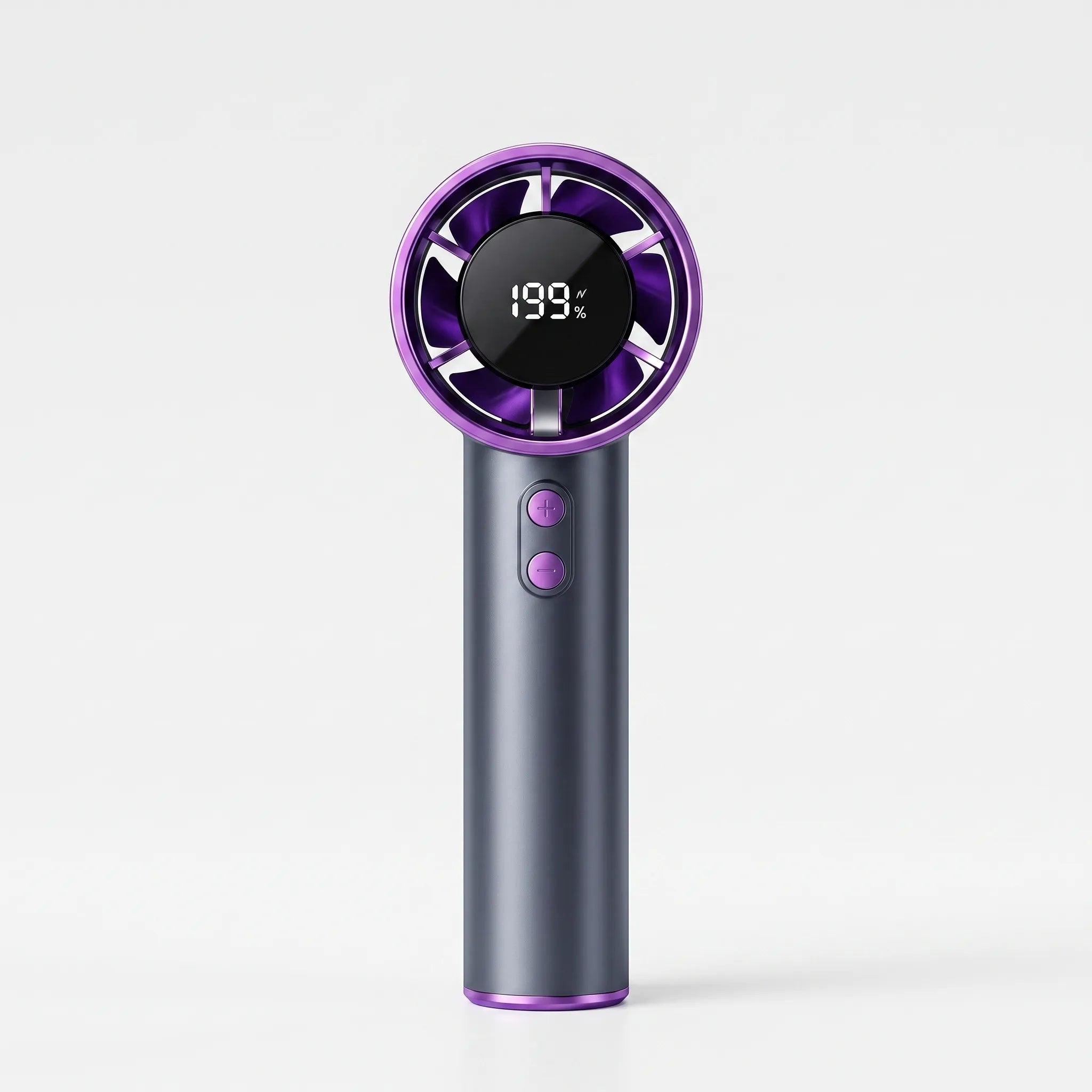 Bladeless Handheld Fan with Digital Display