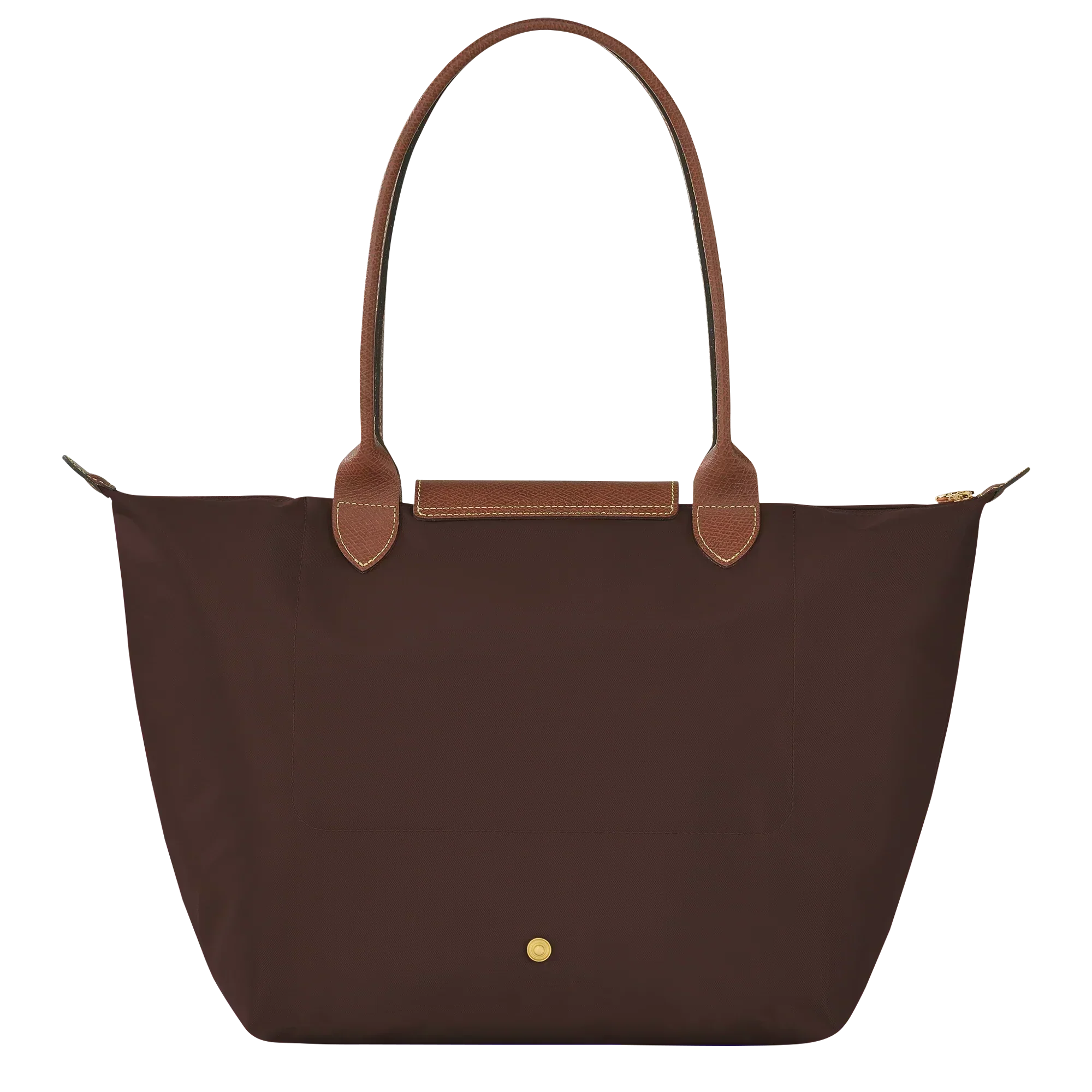 Women's Lightweight Nylon Tote Bag with Leather Trim