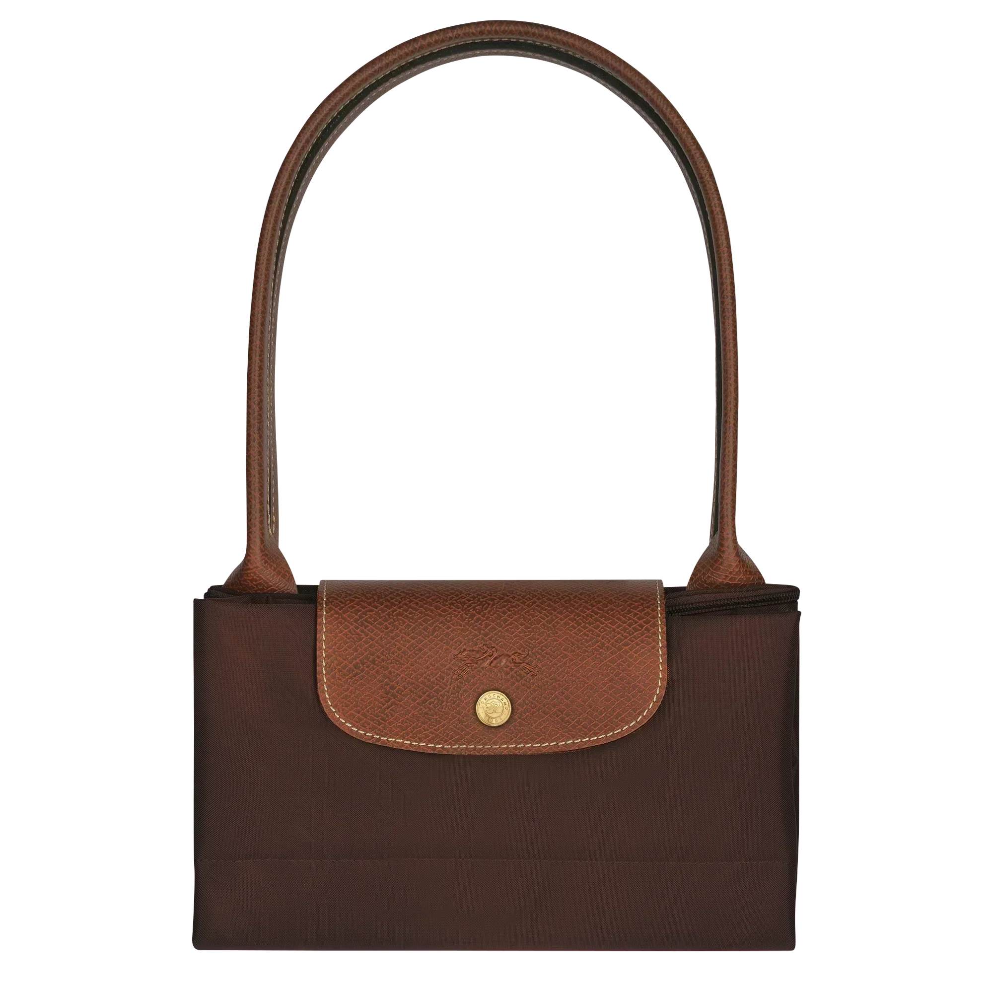 Women's Lightweight Nylon Tote Bag with Leather Trim