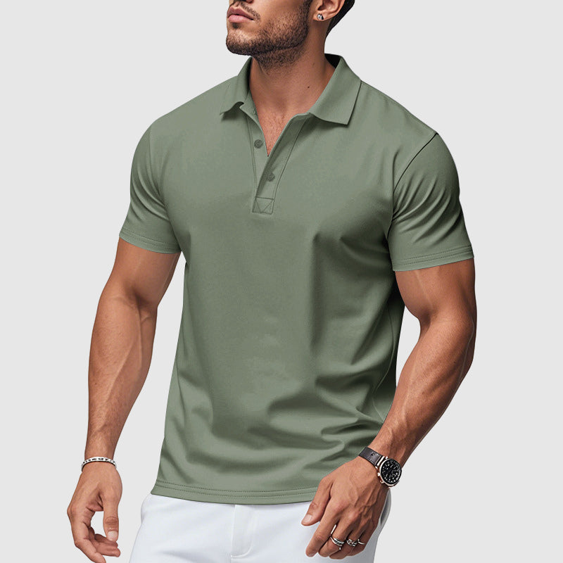 Men's Short Sleeve Smart Casual Polo Shirt