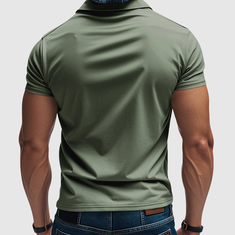 Men's Short Sleeve Smart Casual Polo Shirt
