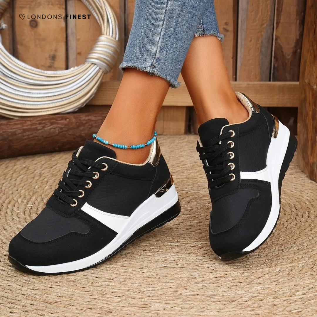 Women’s Wedge Trainers with Lace-Up Front