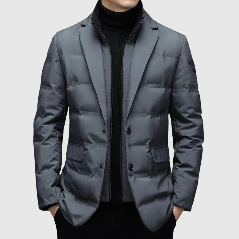 Men's Quilted Blazer Jacket | Lightweight Insulated Smart Coat