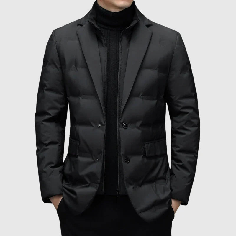 Men's Quilted Blazer Jacket | Lightweight Insulated Smart Coat