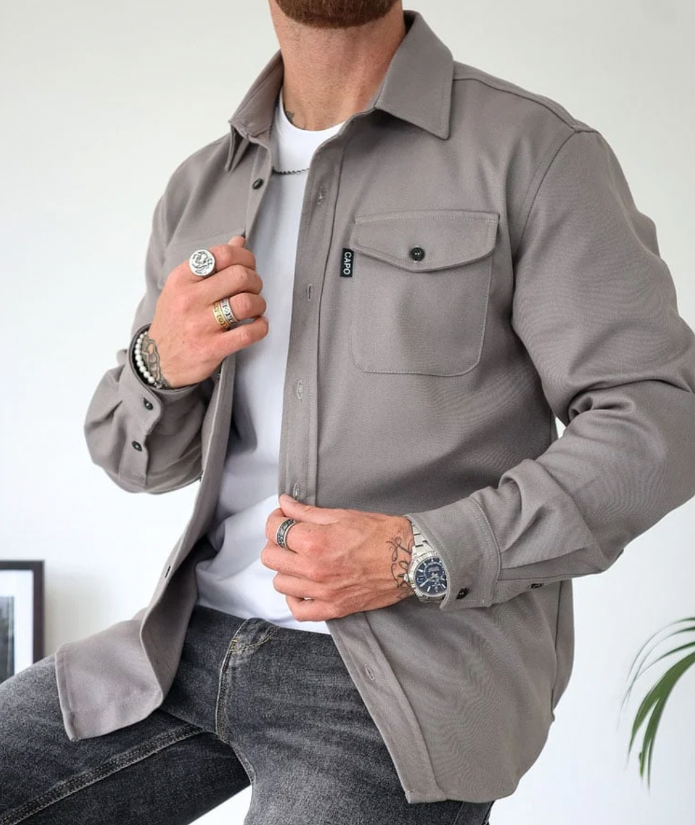 Men's Casual Overshirt Jacket