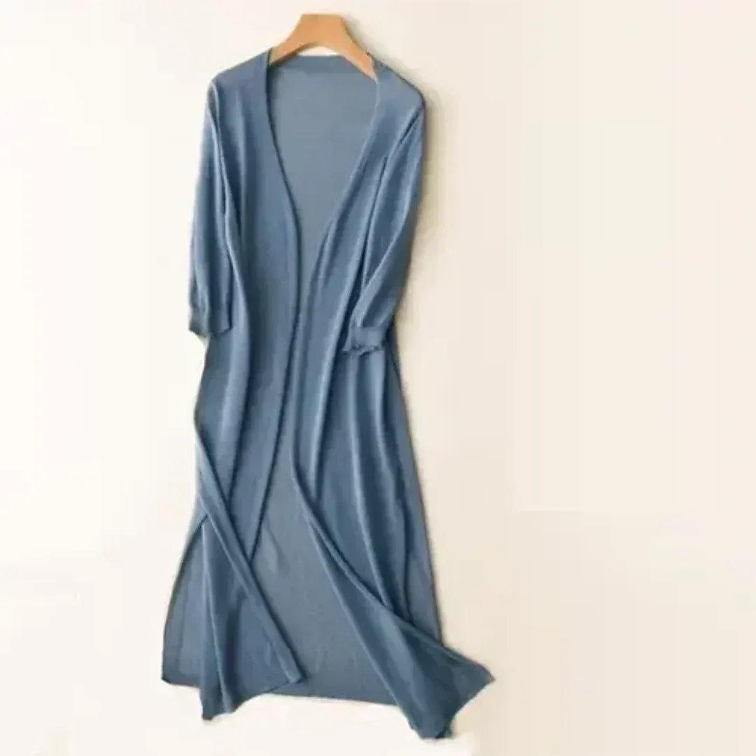 Women's Lightweight Long Cardigan | Open Front