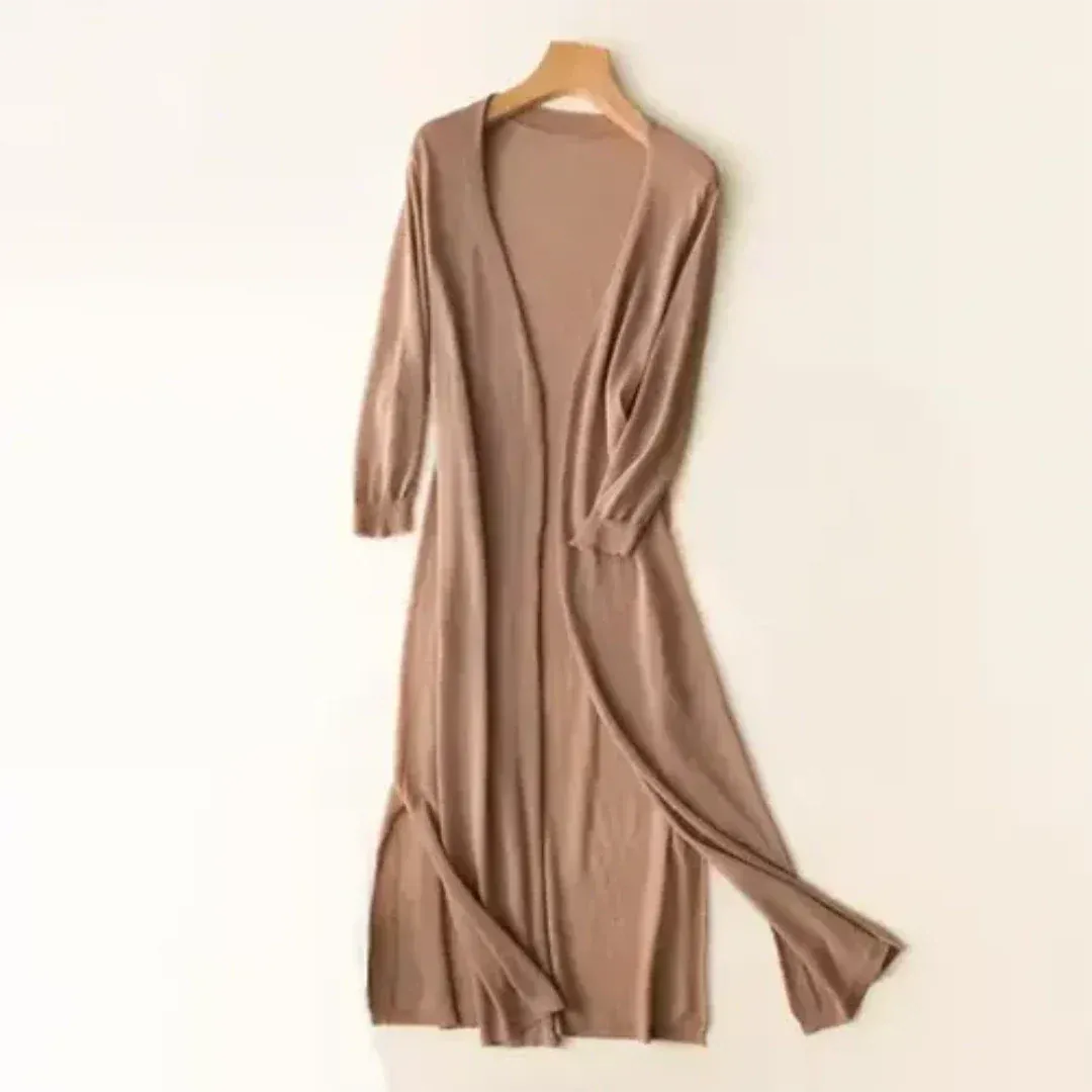 Women's Lightweight Long Cardigan | Open Front