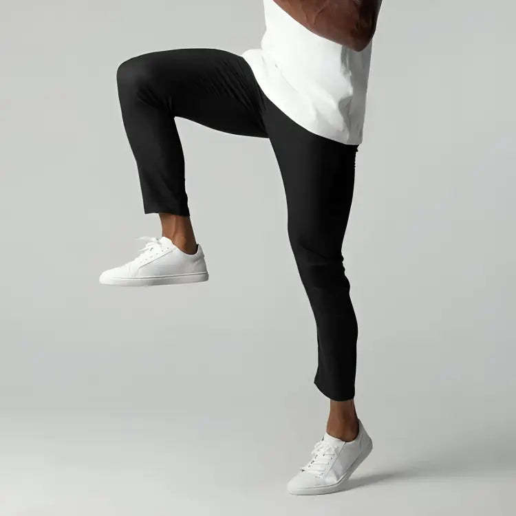 Pantalon élégant coupe ajustée pour homme